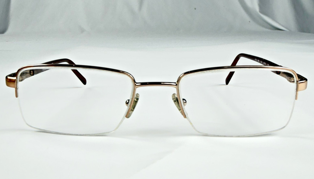 Versace MOD 1066 1053 Gold Mens Half Rim Rect 50-18-135 Eyeglasses FRAMES ONLY